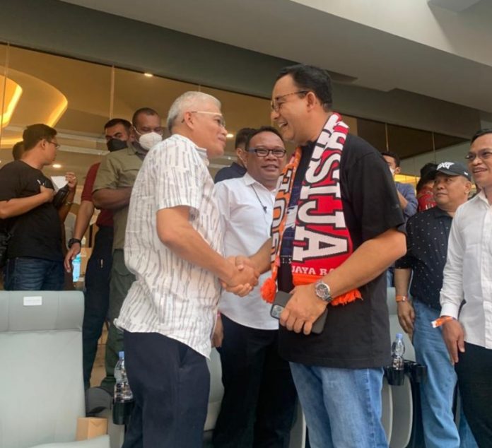 Anies Baswedan dan Pj sekda Sultra Gubernur DKI jakarta Anies Baswedan dan Lj Sekda Sultra