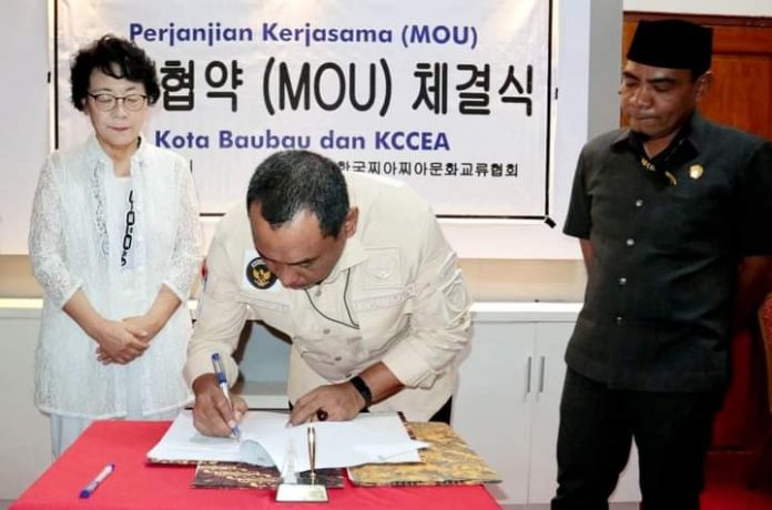 Pemkot Baubau MoU KCCEA Seoul Pemkot Baubau MoU KCCEA Seoul