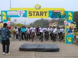 Ratusan Pesepeda Padati Jalan Wisata Kendari-Toronipa, Dispar Sultra Harapkan Pertumbuhan Ekonomi