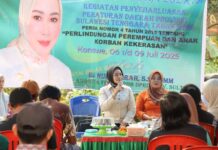 Anggota DPRD Sultra Nurponirah Sosialisasikan Perda Perlindungan Perempuan dan Anak di Konawe